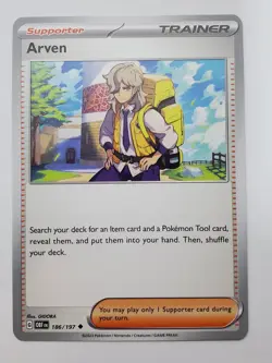 Arven - - SV01: Scarlet & Violet Base Set 166/198 - Uncommon - NM Pokemon TCG - Image 1