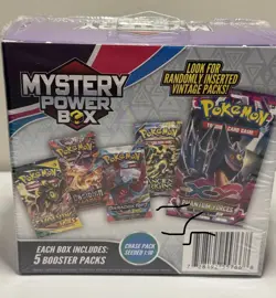 Pokemon Mystery Power Box SEALED Chase Pack Seeded 1:10 (5 Booster Packs) NEW - Image 1