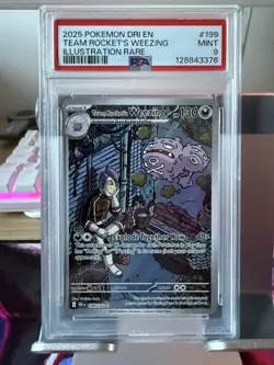 Pokemon TCG Team Rocket's Weezing Destined Rivals 199/182 Psa 9 MINT - Image 1
