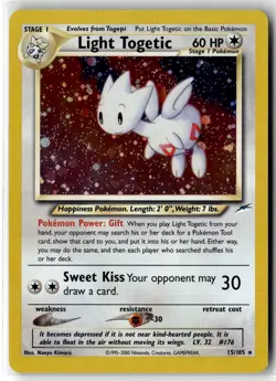 Light Togetic ⭐ 15/105 Holo Rare Neo Destiny 2002 Pokemon NM/LP - Image 1
