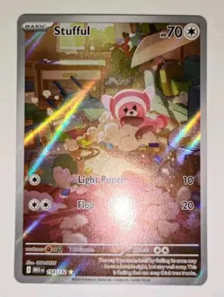 2025 Pokemon Stufful IR 154/132 Mega Evolution Illustration Rare NM - Image 2