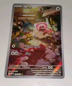2025 Pokemon Stufful IR 154/132 Mega Evolution Illustration Rare NM - Image 3