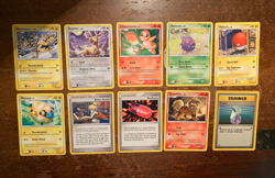 10 VINTAGE Pokemon Cards from Various Classic Sets!! - Image 1