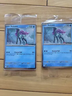3x Pokemon TCG Phantasmal Flames Holo Promo Card EB Games Stamp Suicune SEALED - Image 2