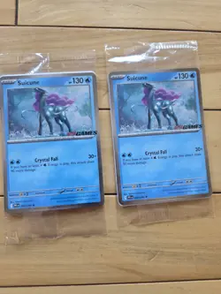 3x Pokemon TCG Phantasmal Flames Holo Promo Card EB Games Stamp Suicune SEALED - Image 3