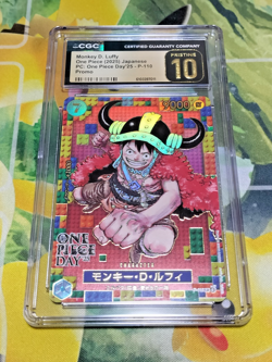 CGC Pristine 10 One Piece Day '25 Promo Monkey D. Luffy Japanese Card Game OPG - Image 1