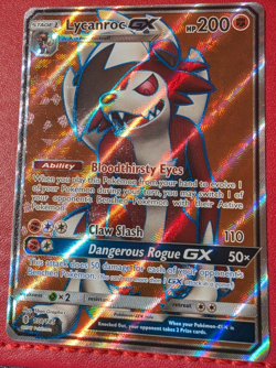 Lycanroc GX Full Art 138/145 Guardians Rising Pokemon Card Near Mint Condition - Image 1