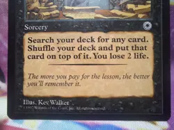 Cruel Tutor - MTG - Portal 1997 - Excellent Condition - Magic The Gathering - Image 3