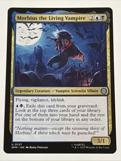 MTG Universes Beyond: Spider-man Morbius the Living Vampire 0137 NM - Image 1