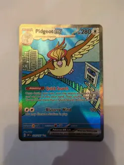 Pidgeot EX 225/197 Obsidian Flames Special Illustration Pokemon Card - Image 1