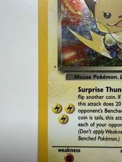 Pokemon TCG Dark Raichu Team Rocket 83 Holo Unlimited - PRINT ERROR - See Descr - Image 2