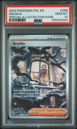PSA 10 POKEMON PAL EN-PALDEA EVOLVED #268 GRUSHA SPECIAL ILLUSTRATION RARE 2023 - Image 1