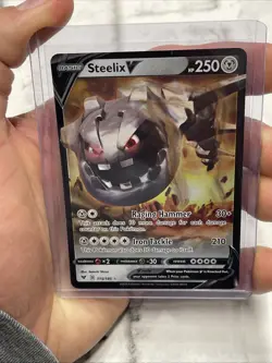 Pokemon Holo Steelix V 115/185 Ultra Rare Vivid Voltage Pokemon TCG NM/MT 2020 - Image 1