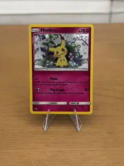 Pokemon Mimikyu SM163 Holo Black Star Promo 2019 Sun & Moon TCG With Swirl NM - Image 1