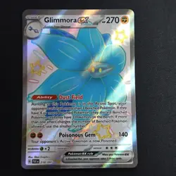 Glimmora ex 218/091 Shiny Ultra Rare - Paldean Fates Pokemon TCG Card - NM/M - Image 1