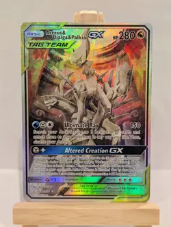 Custom Fan Art Arceus & Dialga & Palkia GX High Quality Custom Card Tag Team - Image 1