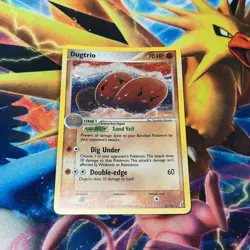 Dugtrio ~ 5/100 ~ Holo ~ Crystal Guardians ~ Moderate Play ~ Pokemon Card - Image 1