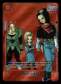 Android 17 SB01-003 R☆ Fusion World Dragon Ball Super Card - Image 1