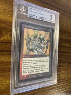 MTG✨THRAN WEAPONRY FOIL✨Urza’s Legacy BGS QUAD 9’s MINT RARE Artifact LOW POP ! - Image 3