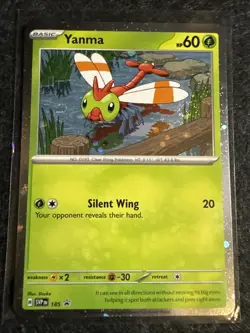 Pokemon TCG - Yanma 185 Sv: Scarlet & Violet Promo Cards Cosmo Holo Near Mint - Image 1