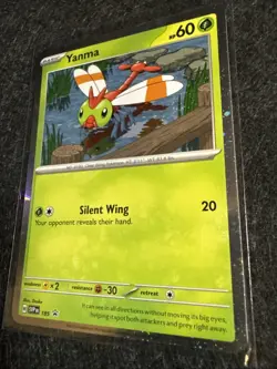 Pokemon TCG - Yanma 185 Sv: Scarlet & Violet Promo Cards Cosmo Holo Near Mint - Image 2