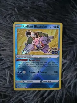 Pokemon TCG - Radiant Blastoise 018/078 - Pokemon Go Sword & Shield - NM - Image 1