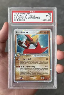 Pokemon Blaziken ex 90/100 Holo EX Crystal Guardians PSA 9 - Image 1