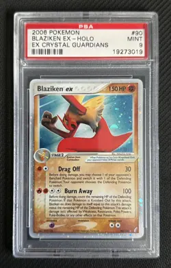 Pokemon Blaziken ex 90/100 Holo EX Crystal Guardians PSA 9 - Image 2