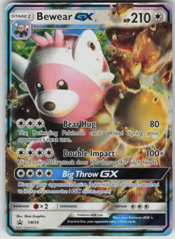 Pokemon TCG Bewear GX Promo SM Promos SM34 - Image 1