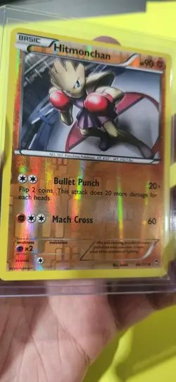 Pokemon Card - Hitmonchan Reverse Holo 48/111 FFI Furious Fists LP/NM - Image 1