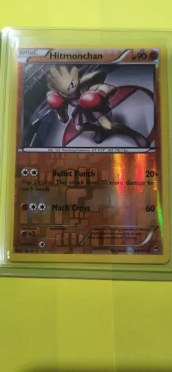 Pokemon Card - Hitmonchan Reverse Holo 48/111 FFI Furious Fists LP/NM - Image 2