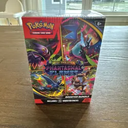 New/Sealed Pokemon TCG: Mega Evolution Phantasmal Flames Booster Bundle 6 Pack - Image 2