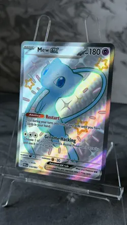 Pokemon Card Mew Ex 216/091 Paldean Fates Shiny Ultra Rare Full Art Near Mint UK - Image 5