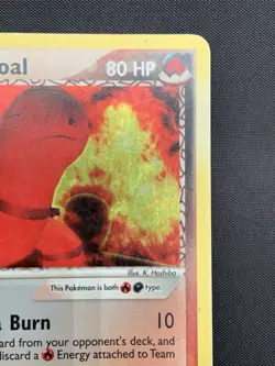 Pokemon EX Team Aqua VS Magma Team Magma's Torkoal HOLO RARE #12/95 2004 HP - Image 3