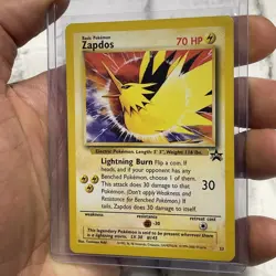 Pokemon Zapdos 23 Black Star Promo Rare Pokemon TCG Card 2000 MP Vintage WOTC - Image 2