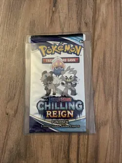 Pokemon Card - Chilling Reign - Fun Pack - 3 Cards - Factory Sealed - Image 1