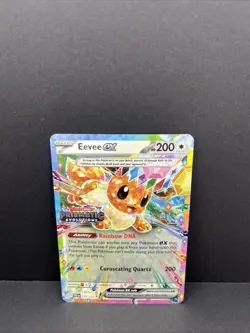 Pokemon Eevee EX Holo TCG Card 075/131 Prismatic Evolutions Stamped - Image 1