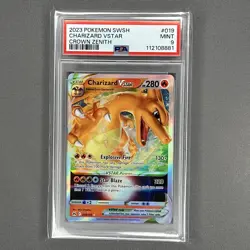 Pokemon 2023 TCG Charizard VSTAR Crown Zenith Holo Ultra Rare PSA 9 Mint - Image 1