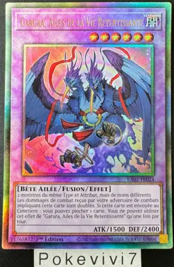 Carte YU-GI-OH! GARURA, AILES DE LA VIE RETENTISSANTE RA02-FR024 UL NEUF - Image 1