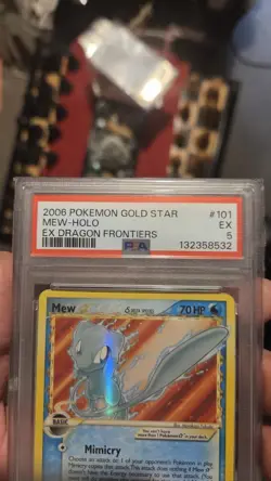 Gold Star Mew 101/101 - PSA 5 - EX Dragon Frontiers - Very Rare Pokemon Card - Image 4