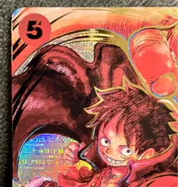 [Excellent Condition] One Piece Card Monkey D. Luffy: Signed by Eiichiro Oda SR - Image 2