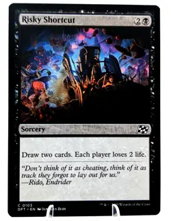 Risky Shortcut | MTG DFT | EDH Commander Card Draw Drain | Common | NEW NM - Image 1
