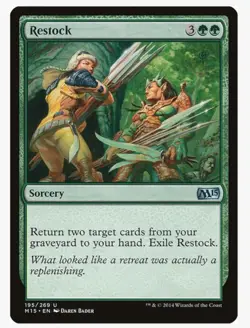 Restock | MTG M15 | EDH Staple Graveyard Recursion Card Advantage Regrowth | LP - Image 1