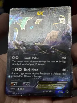 Pokemon Card Darkrai EX 74/122 Half Art XY Breakpoint Light Play - Image 3