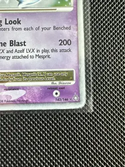 Mesprit LV.X 143/146 Extended Art Ultra Rare Card Pokemon Legends Awakened - HP - Image 2