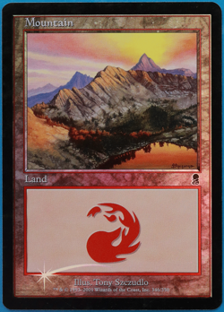 Mountain (346) FOIL Odyssey NM Basic Land MAGIC MTG CARD (ID# 495870) ABUGames - Image 1