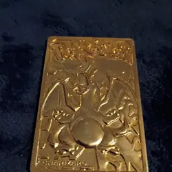 1999 Nintendo Pokemon Charizard Burger King 23k Gold Plated Trading Card - Image 4