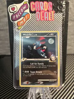Weavile Team Galactic Pokemon TCG Platinum Holofoil Holo Card #17/127 - Image 1