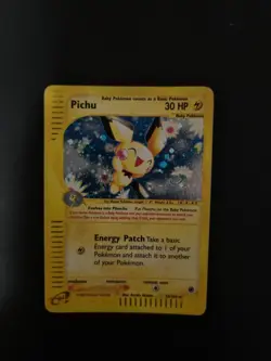 Pokemon Card Pichu Expedition Set Base Holo Bleed 22/165 Eng 2002 MP - Image 1