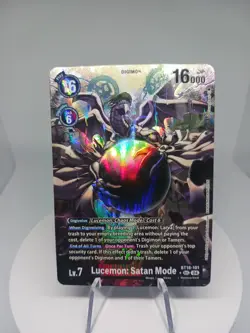 Digimon Card Game Lucemon: Satan Mode Alternate Art Secret Rare SEC BT18-101 - Image 1